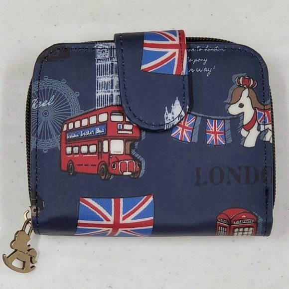Waterproof London Short Snap Wallet Coin Purse - Picture 7 of 13